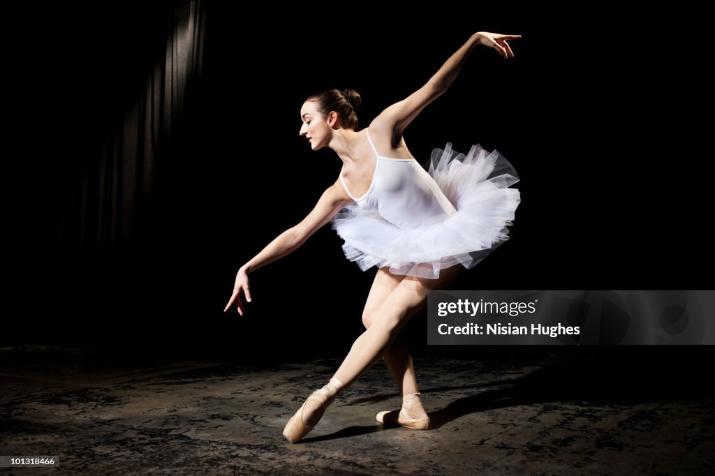 Ballerina on stage