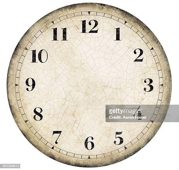 realistic old french clock face - clock face stock pictures, royalty-free photos & images