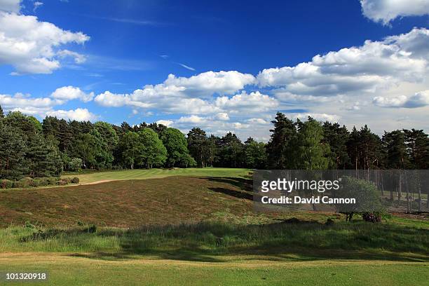 The par 3, 1st hole on the Blue Course at the The Berkshire, on May 30, in Ascot, England.