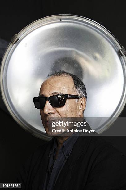 Director Abbas Kiarostami poses at a portrait session in Cannes at the 63rd Cannes Film Festival. France. May 2010.