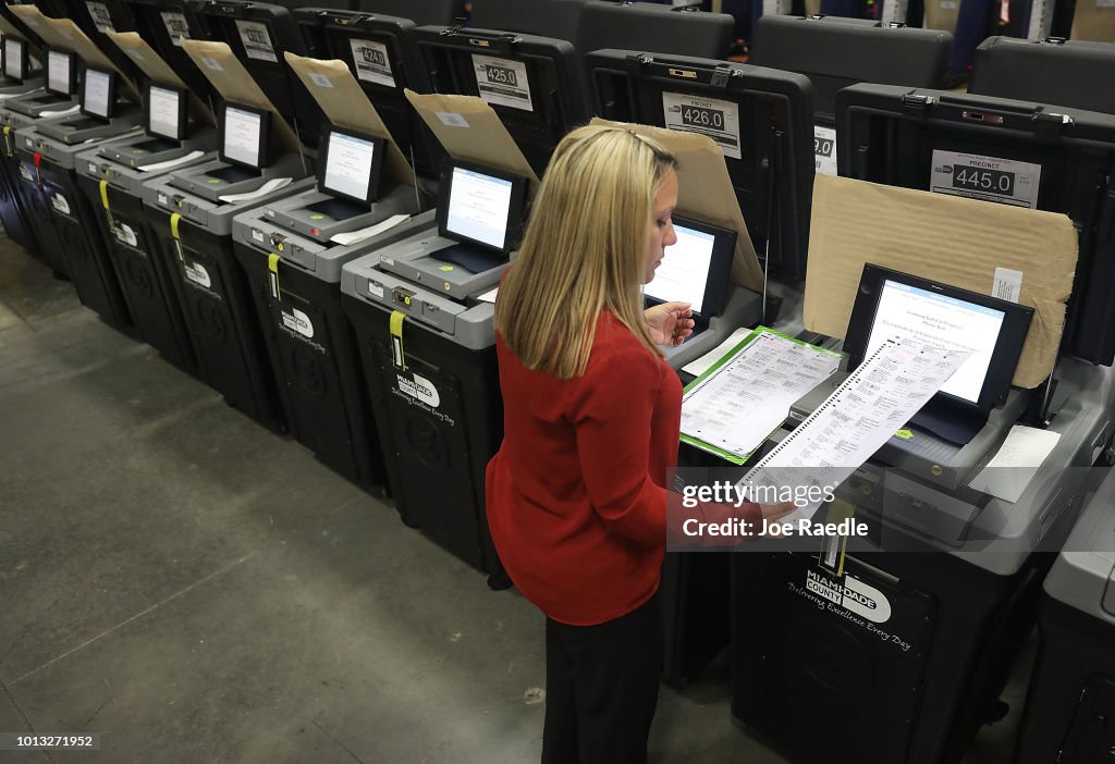 Miami-Dade County Elections Department Exams Voting Equipment Ahead Of Upcoming August 28 Primary