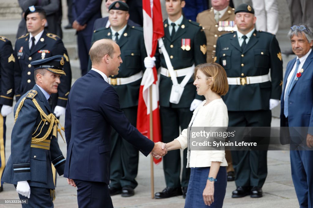 Members Of The British Royal Family Attend Events To Mark The Centenary Of The Amiens Battle