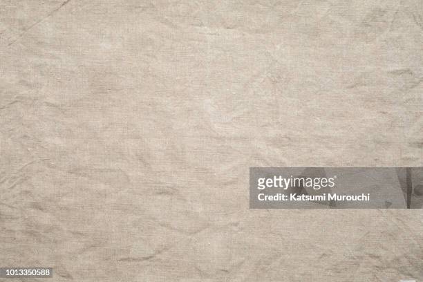 linen fabric texture background - beige background stockfoto's en -beelden