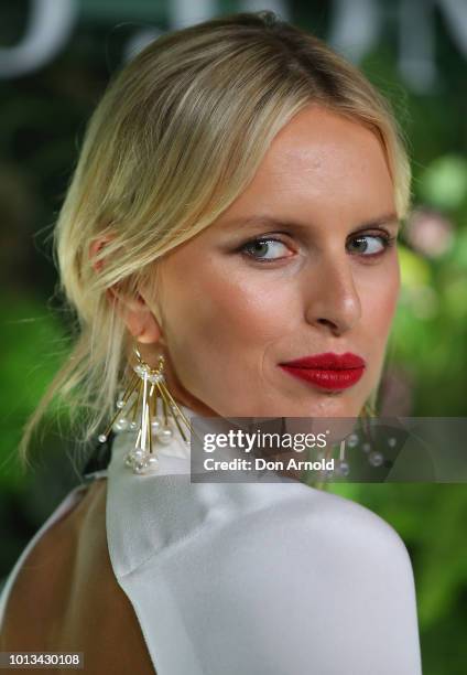 Karolína Kurková attends the David Jones Spring Summer 18 Collections Launch at Fox Studios on August 8, 2018 in Sydney, Australia.