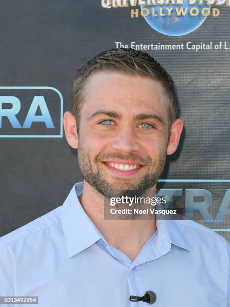 Cody Walker visits "Extra" at Universal Studios Hollywood on August 8, 2018 in Universal City, California.