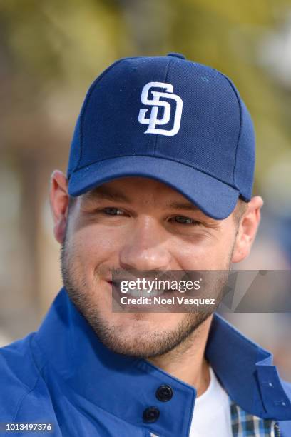 Colton Underwood visits "Extra" at Universal Studios Hollywood on August 8, 2018 in Universal City, California.