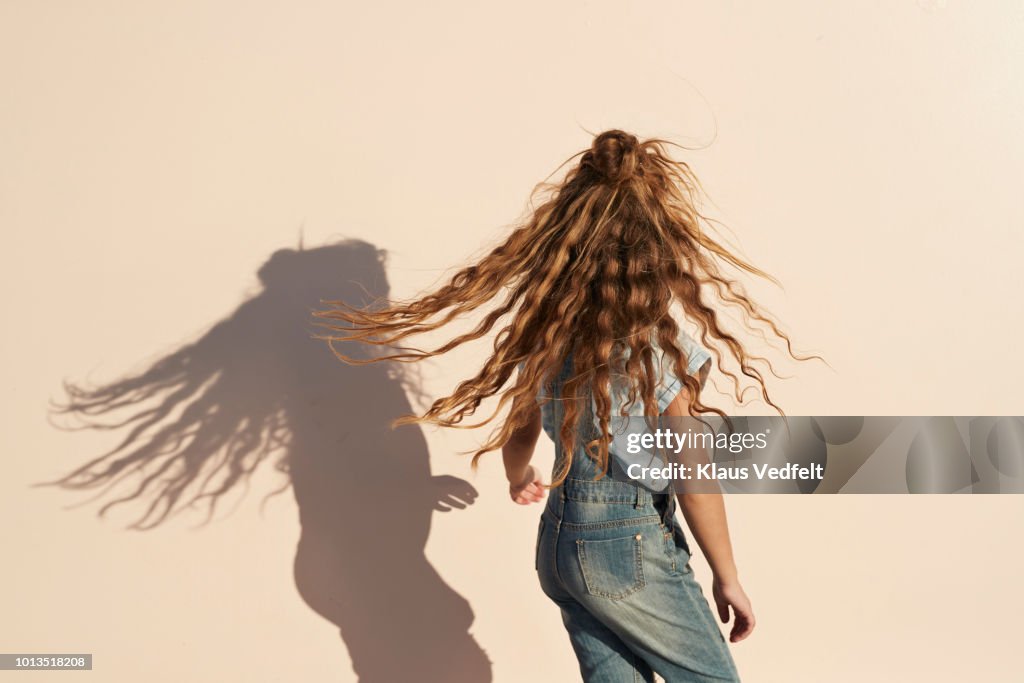 Child portrait on studio background