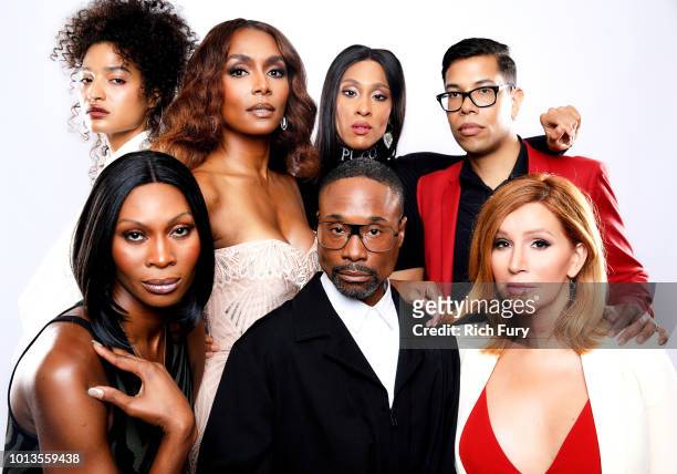 Indya Moore, Janet Mock, Mj Rodriguez abd Steven Canals Dominique Jackson, Billy Porter and Our Lady J of FX's 'Pose' pose for a portrait during the...