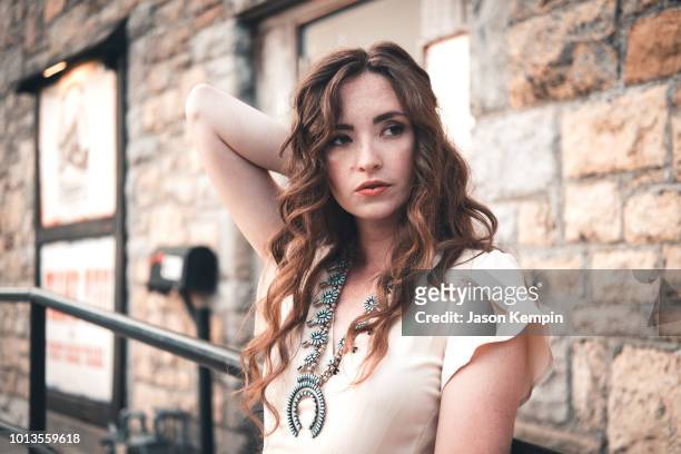 Country artist Emery Adeline is seen at The Station Inn on August 8, 2018 in Nashville, Tennessee.