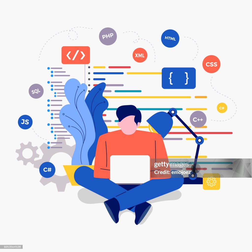 Developer Programming High-Res Vector Graphic - Getty Images