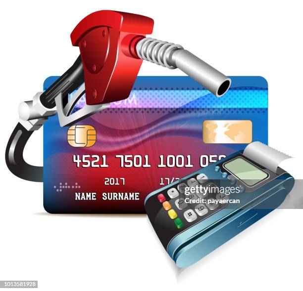 gas pump - refueling stock illustrations