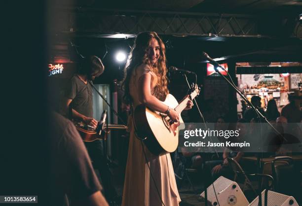 Country artist Emery Adeline performs at The Station Inn on August 8, 2018 in Nashville, Tennessee.