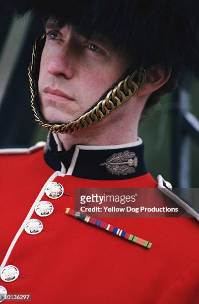palace guard, london, england - honour guard stock-fotos und bilder