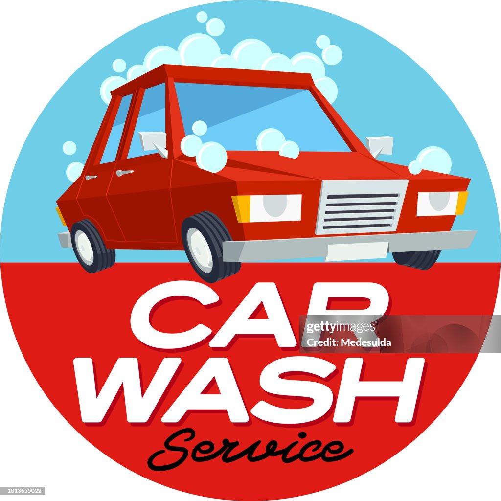 Washing Car Vector Banner High-Res Vector Graphic - Getty Images