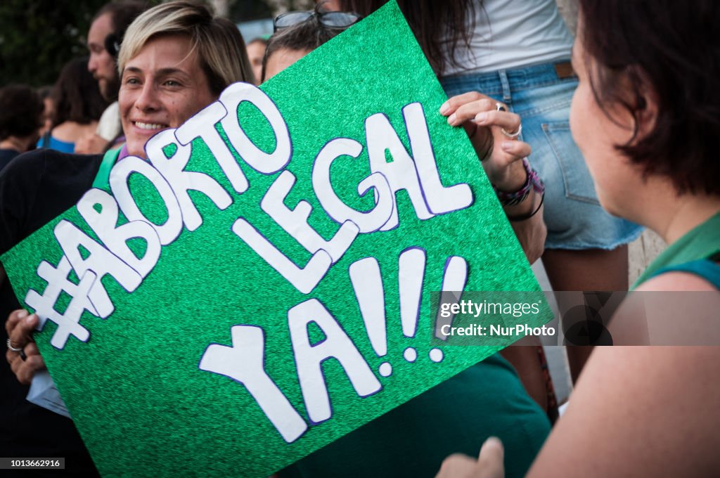 Demonstration In Solidarity For Legal Abortion In Argentina