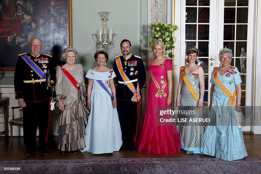 From left to right King Harald of Norway