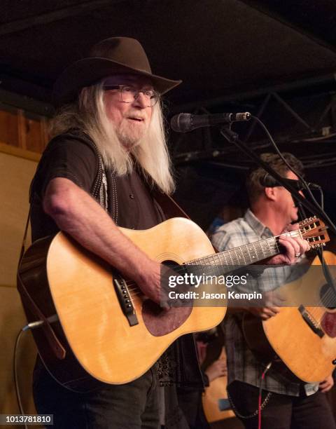 Songwriter John Scott Sherrill performs at The Station Inn on August 8, 2018 in Nashville, Tennessee.