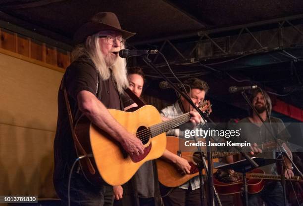 Songwriter John Scott Sherrill performs at The Station Inn on August 8, 2018 in Nashville, Tennessee.