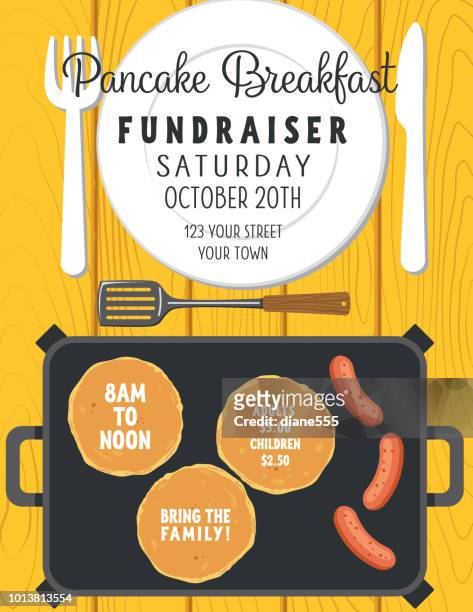 ilustraciones, imágenes clip art, dibujos animados e iconos de stock de pancake desayuno plantilla póster  - crep