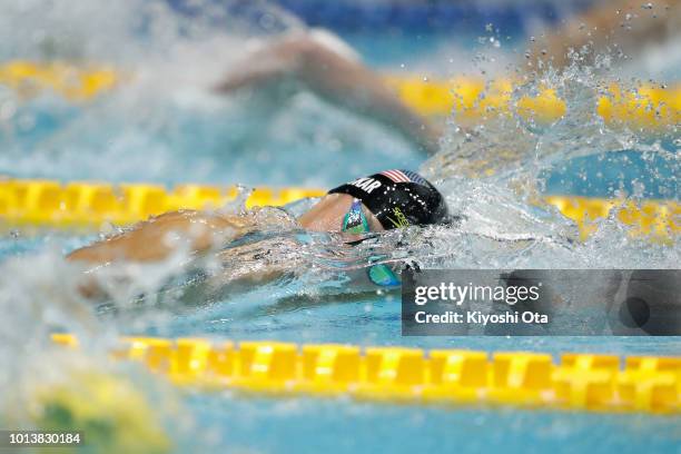 Andrew Seliskar of the United States competes in the Men's 200m Freestyle Final on day one of the Pan Pacific Swimming Championships at Tokyo Tatsumi...