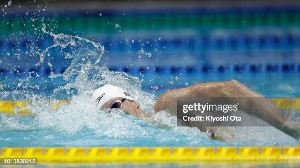 Townley Haas of the United States competes in the Men's 200m Freestyle Final on day one of the Pan Pacific Swimming Championships at Tokyo Tatsumi...