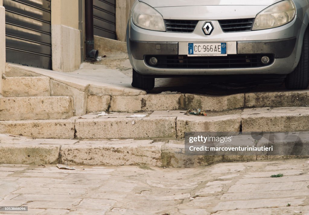 Wild parking in Sicily