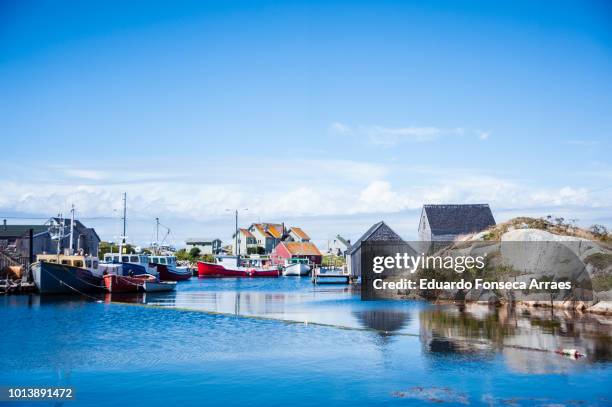 peggy's cove fishing village - halifax canada stock pictures, royalty-free photos & images