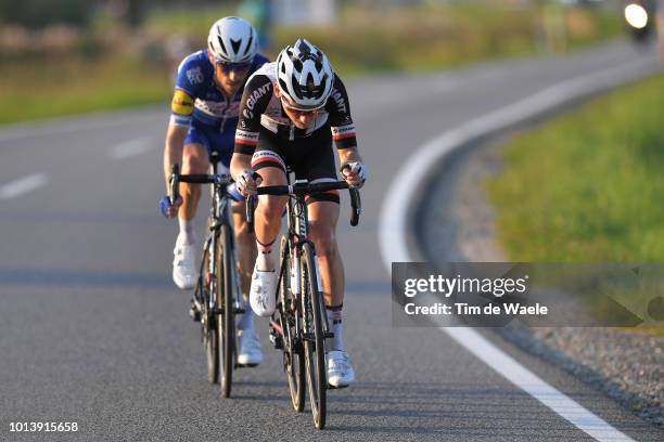 Dries Devenyns of Belgium and Team Quick-Step Floors / Sam Oomen of Netherlands and Team Sunweb / during the 75th Tour of Poland 2018, Stage 6 a...
