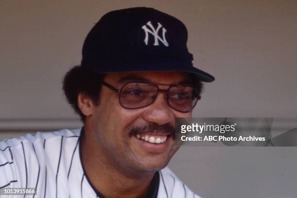 Reggie Jackson playing for the New York Yankees.