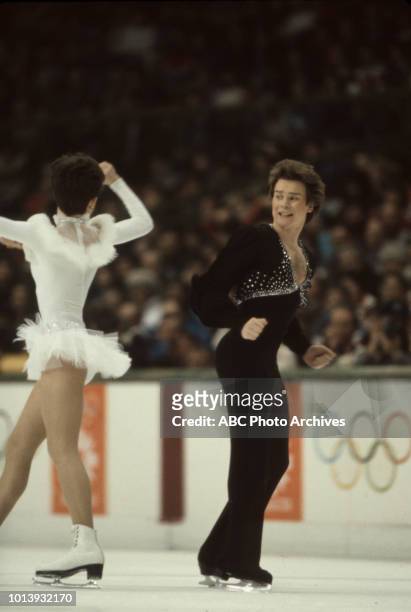 Sarajevo, Bosnia-Herzegovina Marina Klimova, Sergei Ponomarenko competing in the Ice dancing event at the 1984 Winter Olympics / XIV Olympic Winter...