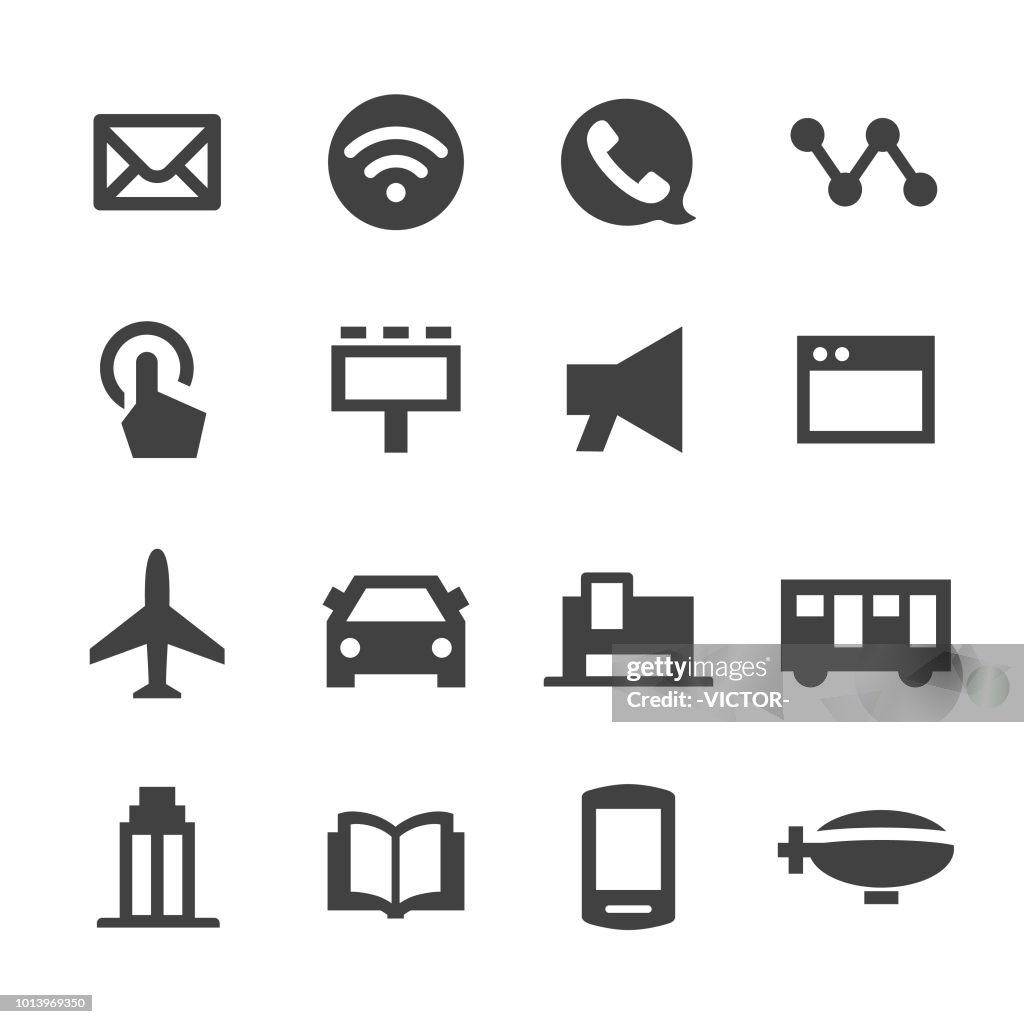 Advertising Media Icons - Minimal Series