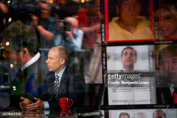 Lawyer Michael Avenatti is photographed for the New York Times Magazine on May 30, 2018 on MSNBC in New York City. Avenatti is the attorney...