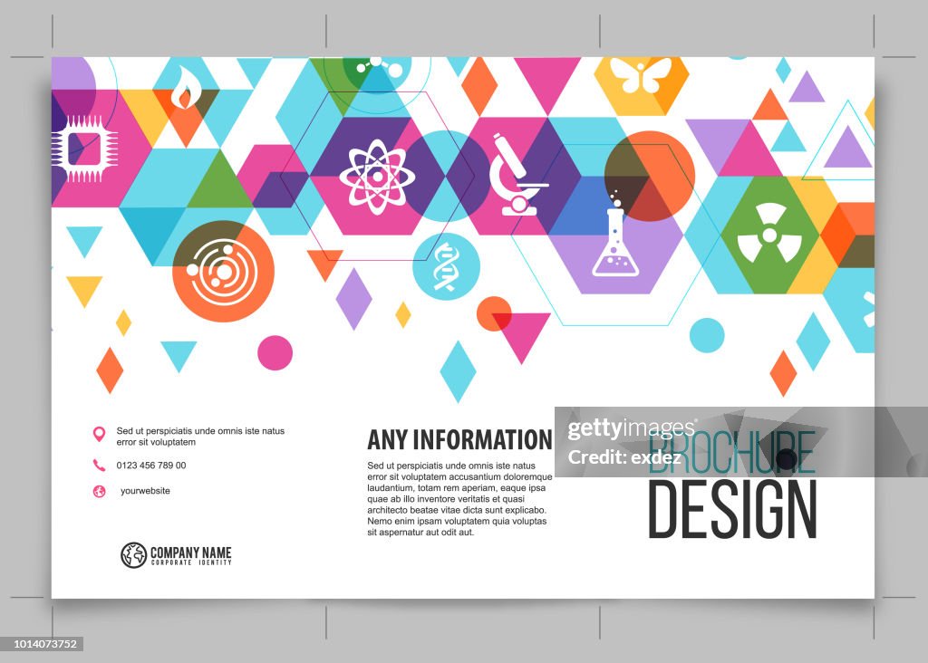 Background Design Science Introduction Brochure Science Background Design High-Res Vector Graphic - Getty Images