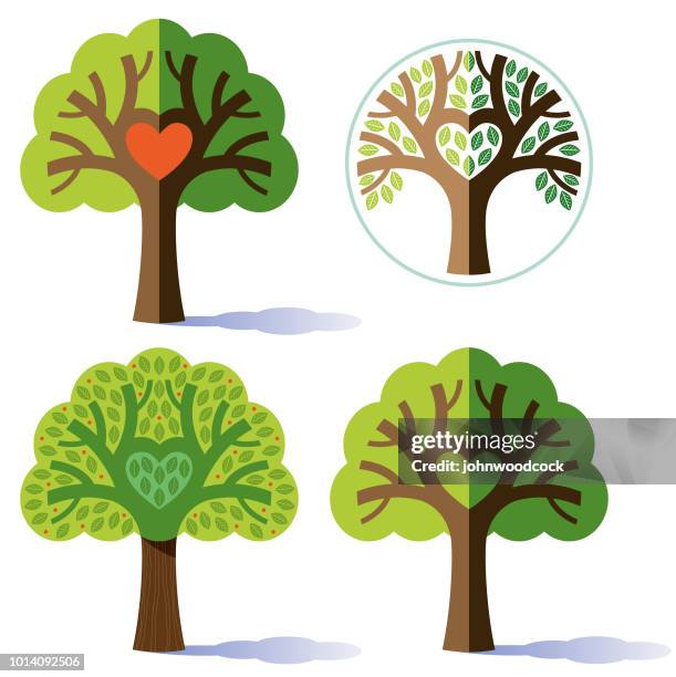 eine abwandlung einer baum-darstellung - origens stock-grafiken, -clipart, -cartoons und -symbole