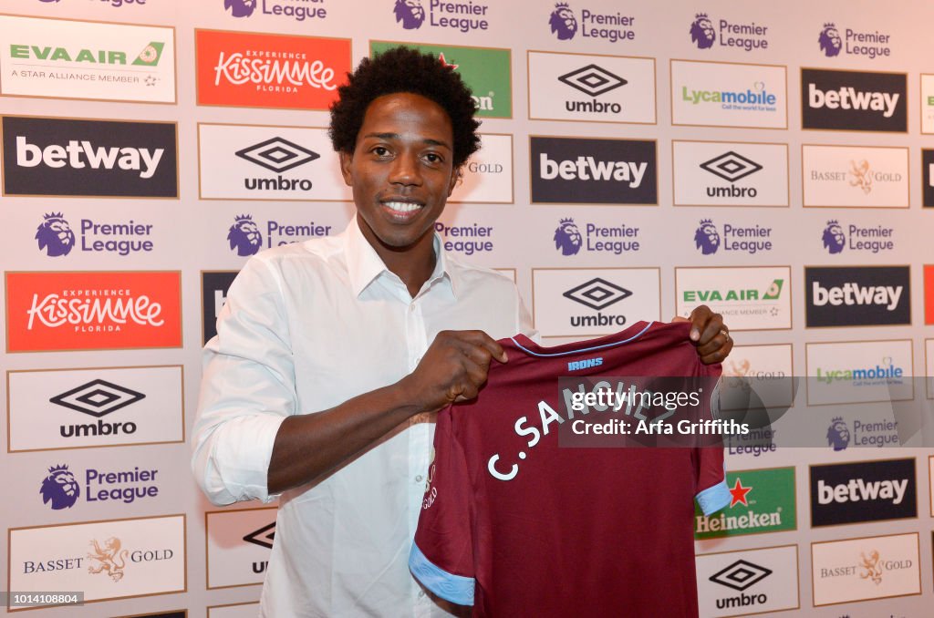 West Ham United Unveil New Signing Carlos Sanchez