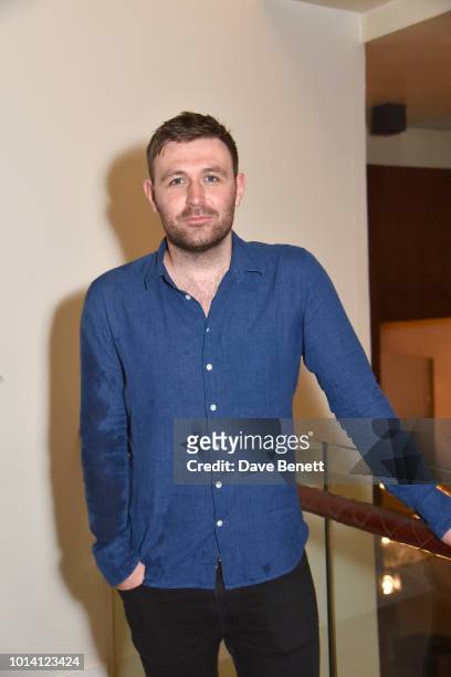 James McArdle attends the press night after party for "Aristocrats" at The Hospital Club on August 9, 2018 in London, England.