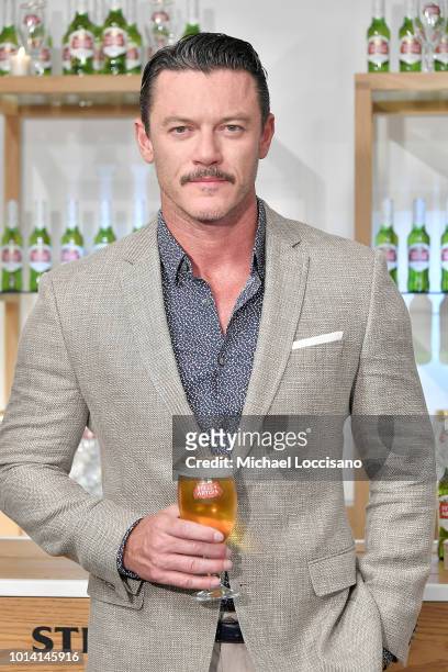 Actor Luke Evans introduces "Stellaspace" at Inscape on August 9, 2018 in New York City.