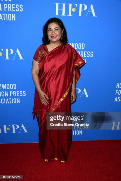 President Meher Tatna attends the Hollywood Foreign Press Association's Grants Banquet at The Beverly Hilton Hotel on August 9, 2018 in Beverly...