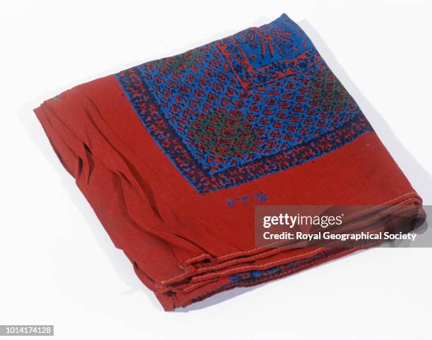 Handkerchief with monogram GLM , George Mallory and Andrew Irvine famously disappeared en route to the summit of Mount Everest on 8th June 1924....