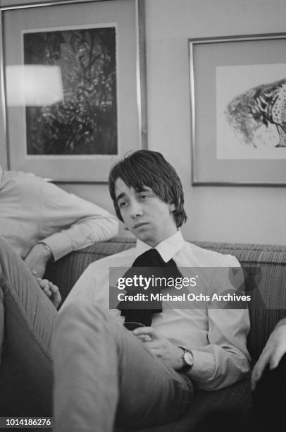 Singer and guitarist Tony Hicks of English pop group The Hollies, circa 1966.