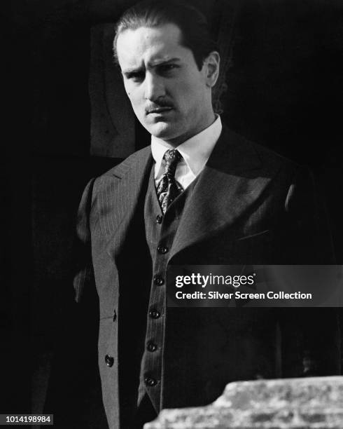 American actor Robert De Niro as a young Vito Corleone in the film 'The Godfather Part II', 1974.
