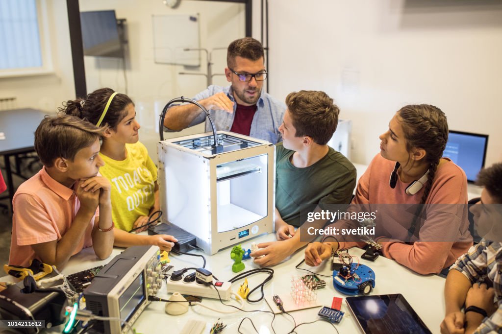 Tieners liefde nieuwe technologie