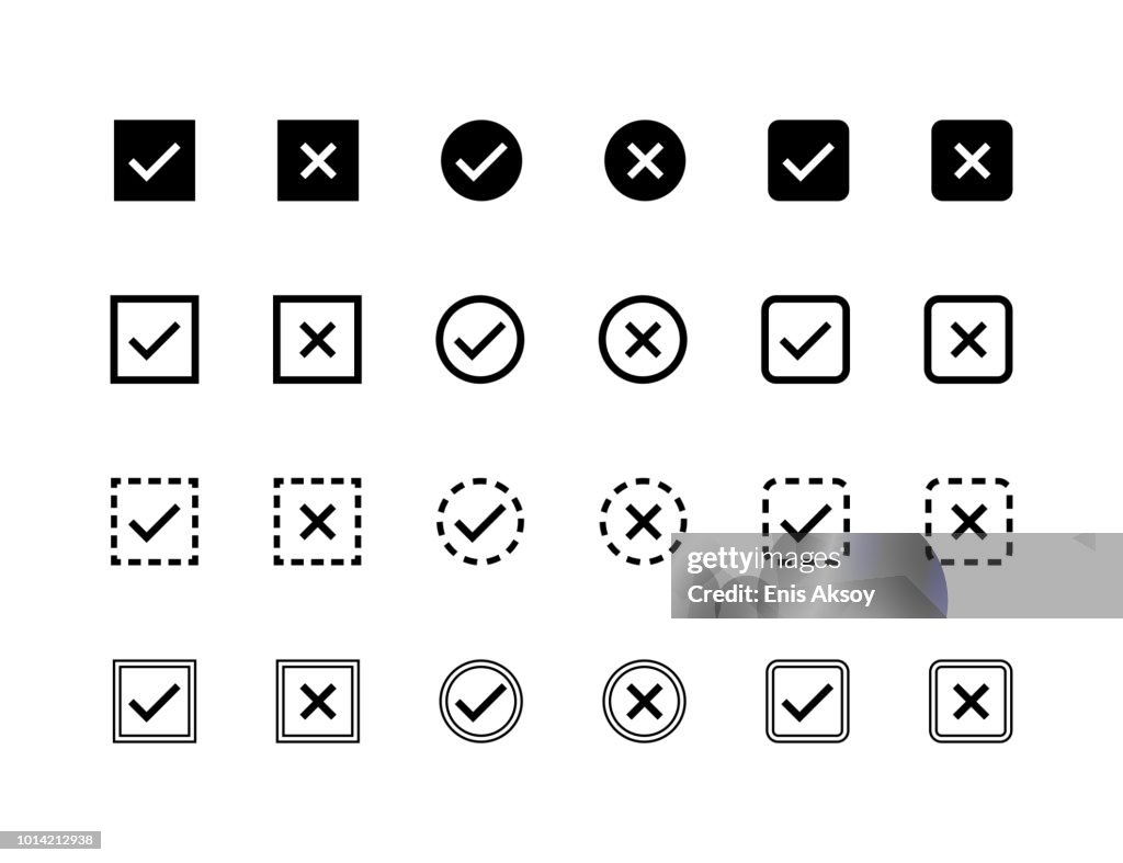 Tick Check Mark Icons