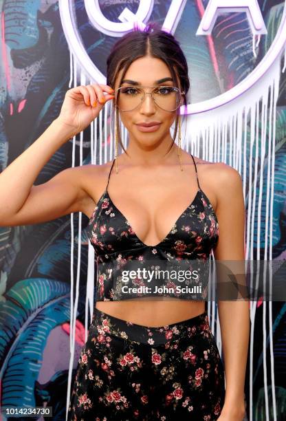 Music Producer and DJ Chantel Jeffries attends Quay Australia Blue Light Launch hosted by Music Producer + DJ Chantel Jeffries on August 9, 2018 in...