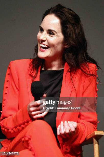 Michelle Dockery attends the Netflix Celebrates 12 Emmy Nominations For "Godless" at DGA Theater on August 9, 2018 in Los Angeles, California.