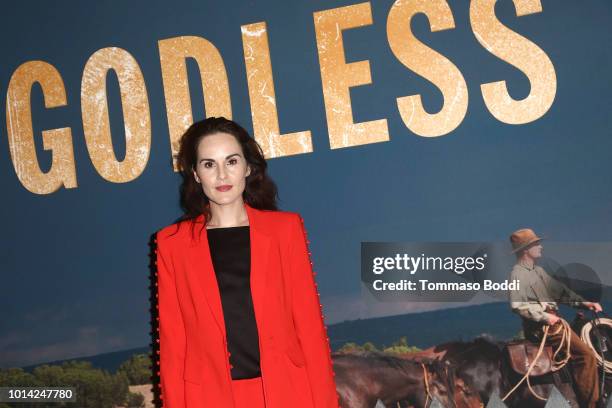 Michelle Dockery attends the Netflix Celebrates 12 Emmy Nominations For "Godless" at DGA Theater on August 9, 2018 in Los Angeles, California.