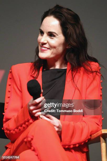 Michelle Dockery attends the Netflix Celebrates 12 Emmy Nominations For "Godless" at DGA Theater on August 9, 2018 in Los Angeles, California.