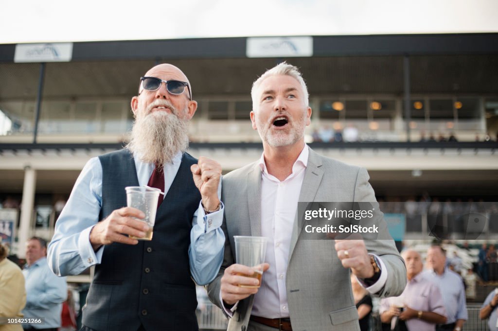 Two Men Waiting In Anticipation