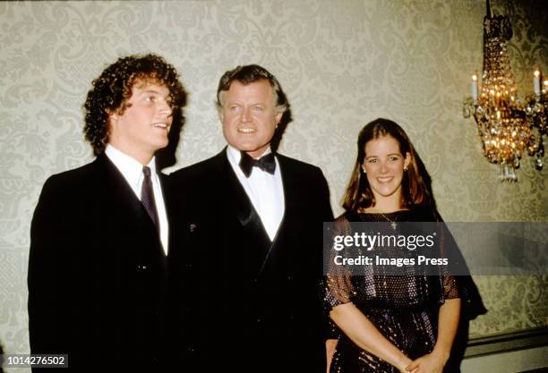 Ted Kennedy Sr, Ted Kennedy Jr and Kara Kennedy circa 1986 in New York.