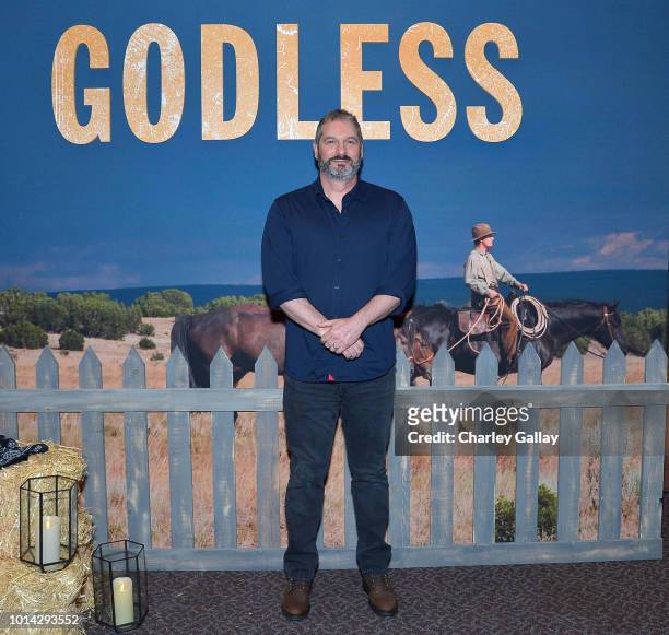 Creator/Writer/Director/Executive Producer Scott Frank attends Netflix Celebrates 12 Emmy Nominations For "Godless" at DGA Theater on August 9, 2018...